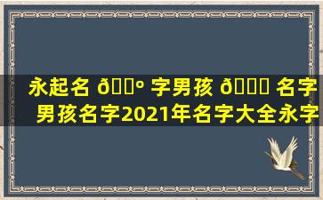 永起名 🐺 字男孩 🐞 名字（男孩名字2021年名字大全永字）